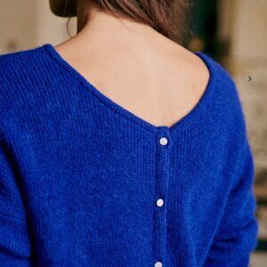 SEZANE GASPARD  BLUE CARDIGAN